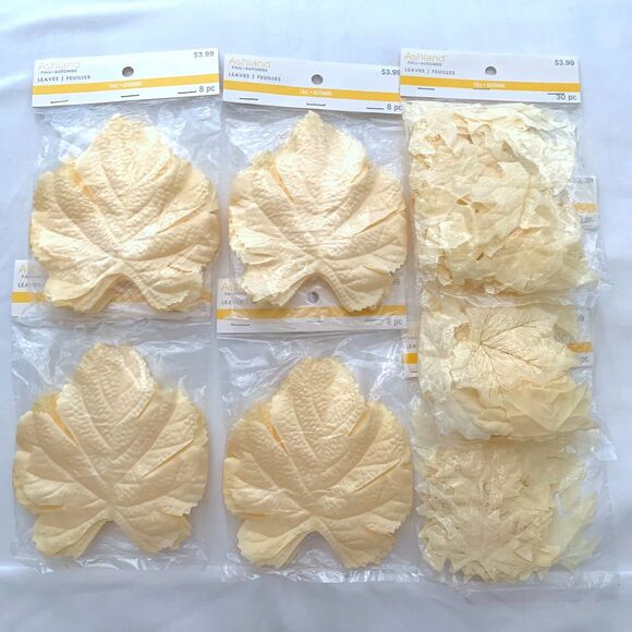 7 Packs of Ashland Faux Fall Leaves Decor Wedding Wreath - Picture 1 of 6